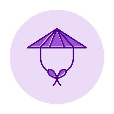 Çin şapkası. Web simgesi basit illüstrasyon 