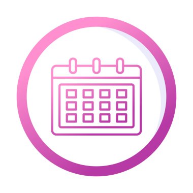 Takvim web simge vektör çizim