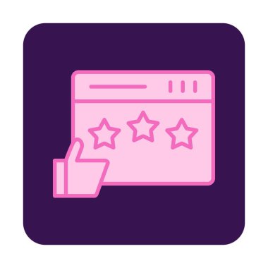 Simge vektör illüstrasyon tasarımını gözden geçir