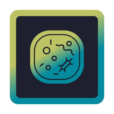 Hücre simgesi, vektör illüstrasyonu