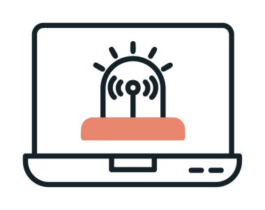 Basit Yazılım simgesi, vektör illüstrasyonu