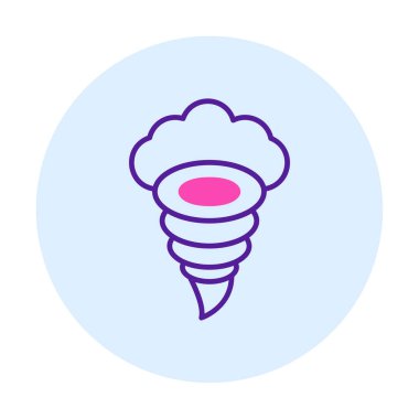 Tornado Simgesi, basit vektör illüstrasyonu