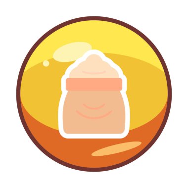 Şeker düzlüğü simgesi, vektör illüstrasyonu  