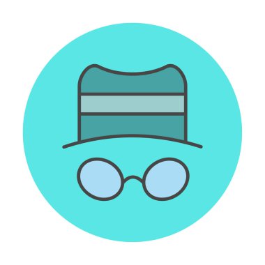 Basit casus yazılım simgesi, vektör illüstrasyonu