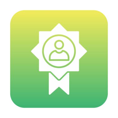 Başarı, ödül, madalya ikonu, vektör illüstrasyonu