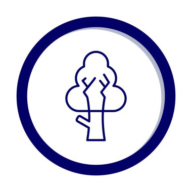 ağaç web simge vektör çizim