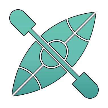 Basit Kano Teknesi simgesi, vektör illüstrasyonu