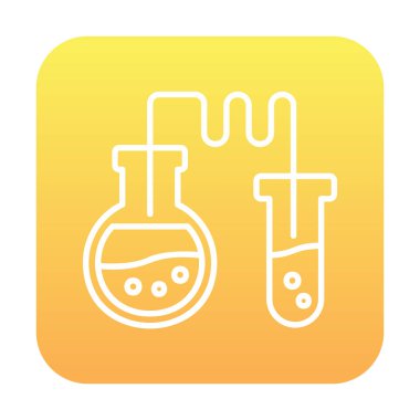 Test tüplü kimya laboratuvarı. Kimya konsepti                                             