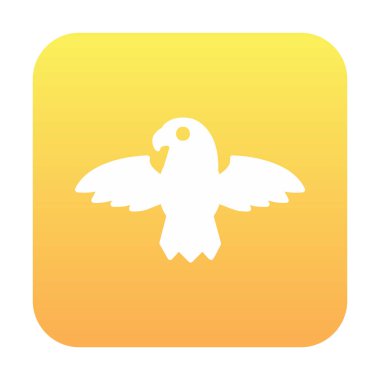 Kartal kuş simgesi, vektör illüstrasyonu  