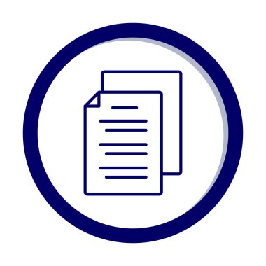 belgelerin vektör çizimi simgesi  