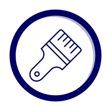 fırça ağ ikonu vektör illüstrasyonu