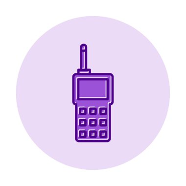 walkie talkie modern ikon vektör çizimi                                