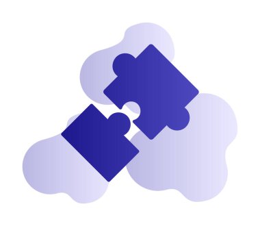 Bulmaca simgesi izole edildi. iş vektörü illüstrasyon tasarım şablonu