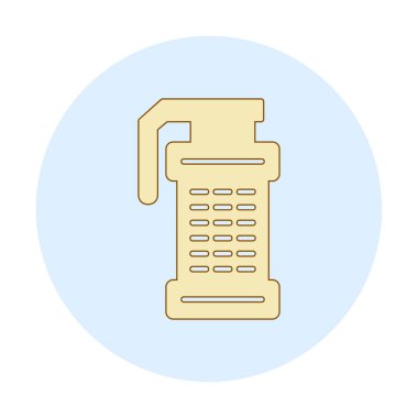 Smoke Grenade web simgesi, vektör illüstrasyonu