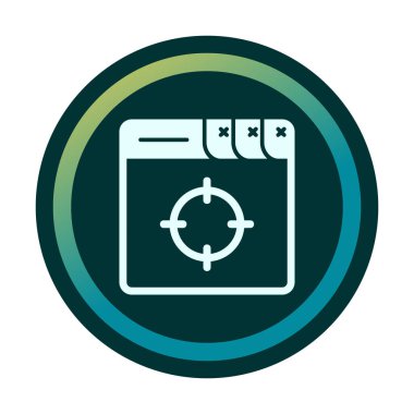 hedef simge, vektör illüstrasyonu basit tasarım