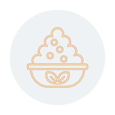 Maya yemek tasarımı basit bir kase.