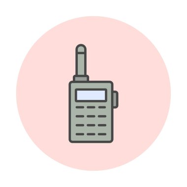walkie talkie modern ikon vektör çizimi                                