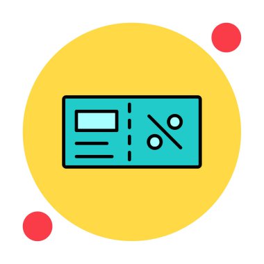 Faturacı Kara Cuma ikon vektör illüstrasyonu  