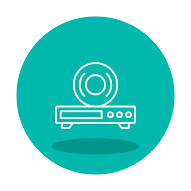 CD çalar simge vektör çizim