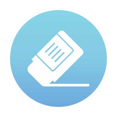 silgi simgesi, vektör illüstrasyonu basit tasarım