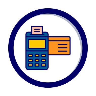 Kredi Kartı Makinesinin vektör çizimi