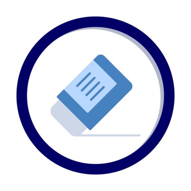 silgi simgesi, vektör illüstrasyonu basit tasarım