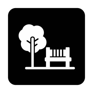 Yedek vektör renk simgesine sahip park 