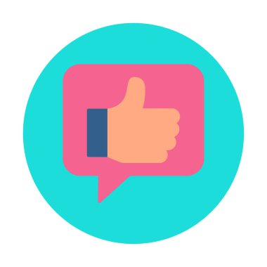 başparmak yukarı Web simgesi, vektör çizim                   