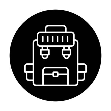 Askeri Sırt Çantası vektör çizimi