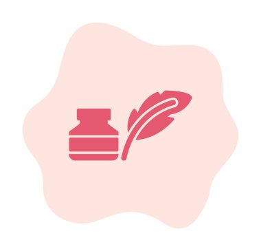 Quill ve Ink vektör simgesi