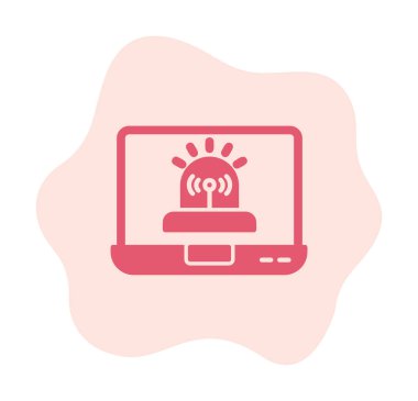 Basit Yazılım simgesi, vektör illüstrasyonu