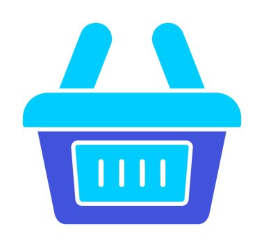 Alışveriş arabası ikon vektör illüstrasyonu 