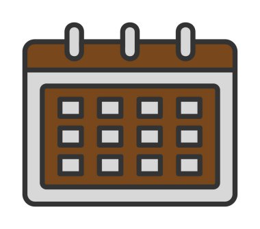 Takvim web simge vektör çizim