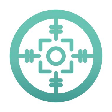 Kapsam renkli vektör simgesi