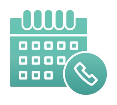 Takvim simgesi, vektör illüstrasyonu basit tasarım