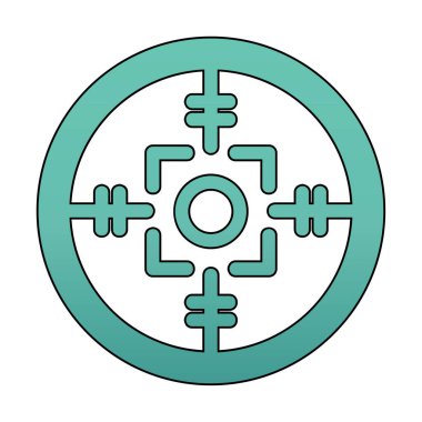 Kapsam renkli vektör simgesi