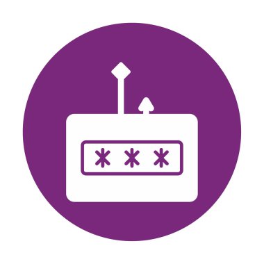 parola phishing simge vektör illüstrasyonu 