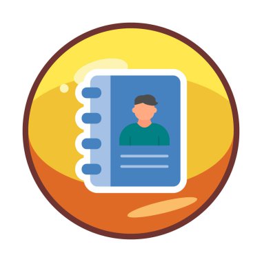 kitap simgesini başvurun, illüstrasyon vektör 