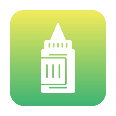 Boya tüpü. Web simgesi vektör illüstrasyonu  