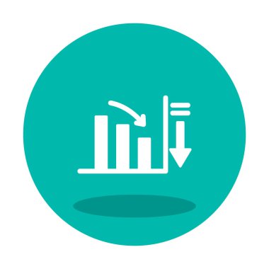 Basit grafik simgesi, vektör illüstrasyonunu azalt