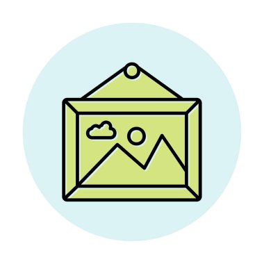 Doğa web simgesi, vektör illüstrasyonu 