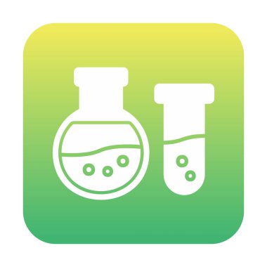 Matara ikonu. Laboratuvar ekipmanları. vektör illüstrasyonu.                     