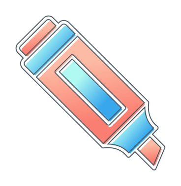 İşaretleyici. Web simgesi basit illüstrasyon                       