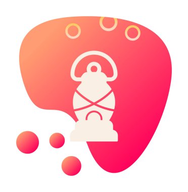 Basit düz El Feneri vektör çizimi 