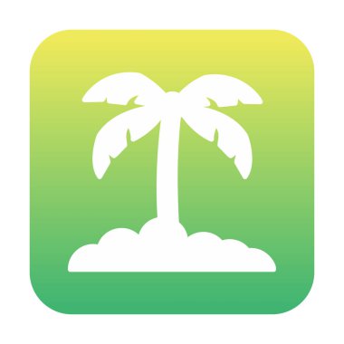 palmiye ağacı kutsal kişilerin resmi, vektör çizim