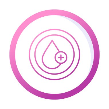 Kan damlası ağ simgesi, vektör illüstrasyonu 