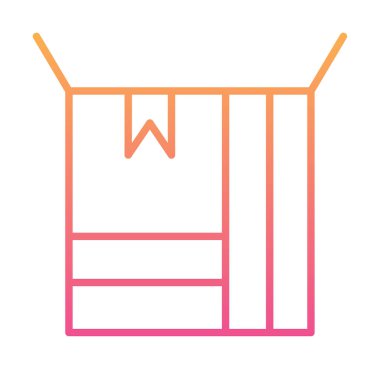 kutusu simgesini açın. vektör çizim                                      