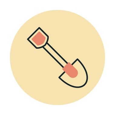 Web simge vektör çizim kürek 