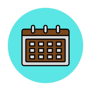 Takvim web simge vektör çizim