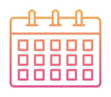 Takvim web simge vektör çizim